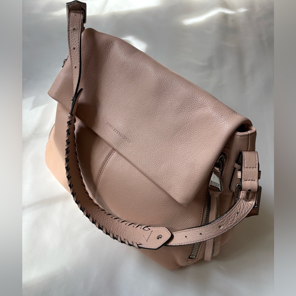 Aimee Kestenberg Soft Pink Large Leather Shoulder Bag-Bali Hobo Bag